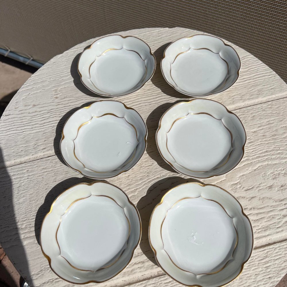 Vintage Marlborough Bowls Cream Gold by Haviland Limoges France Jewelry Catchall - Picture 5 of 6